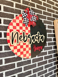 Nebraska | Huskers | Red Checkered | Half