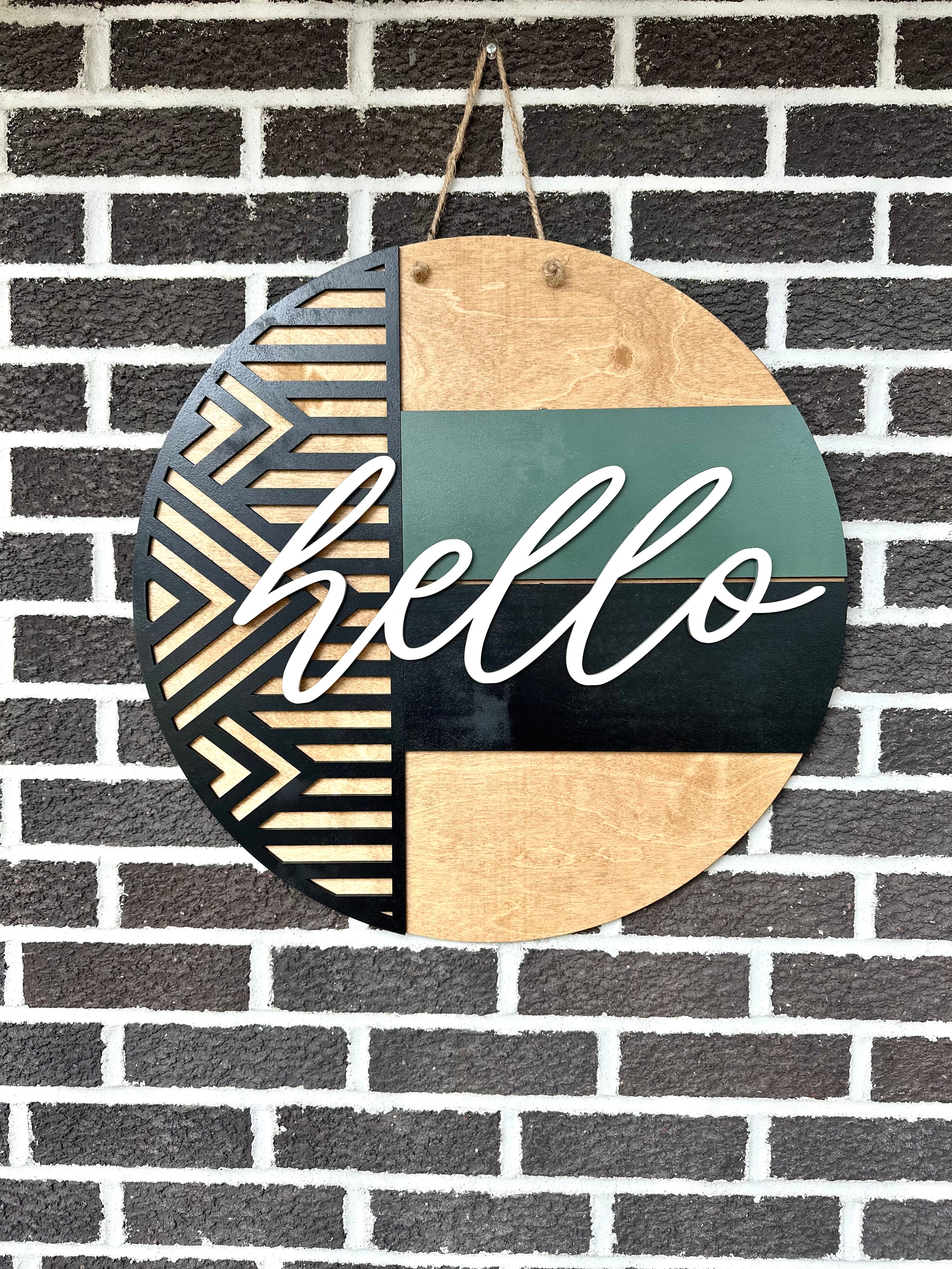 Hello Door Hanger | Boho | Modern