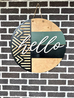 Load image into Gallery viewer, Hello Door Hanger | Boho | Modern
