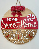 Load image into Gallery viewer, 22&quot; Home Sweet Home Gingerbread Bottom | Door Hanger
