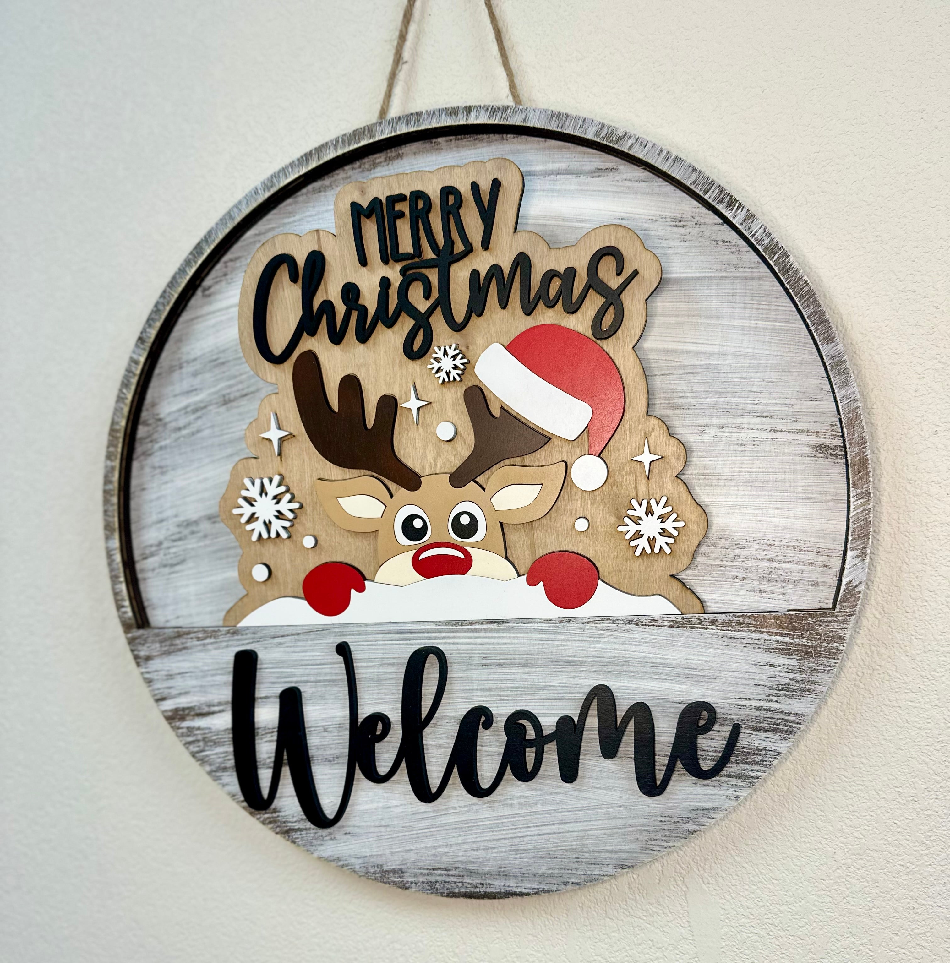 Merry Christmas Reindeer Insert | Christmas | December