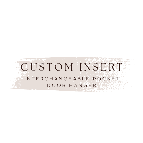 Custom Insert for Interchangeable Pocket Door Hanger