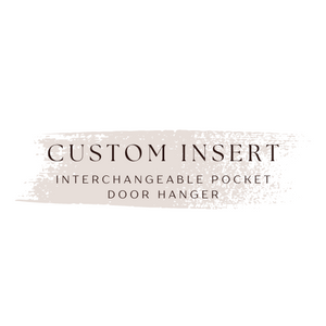 Custom Insert for Interchangeable Pocket Door Hanger