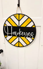 Load image into Gallery viewer, 22” Team Modern Quilt Pattern | Door Hanger
