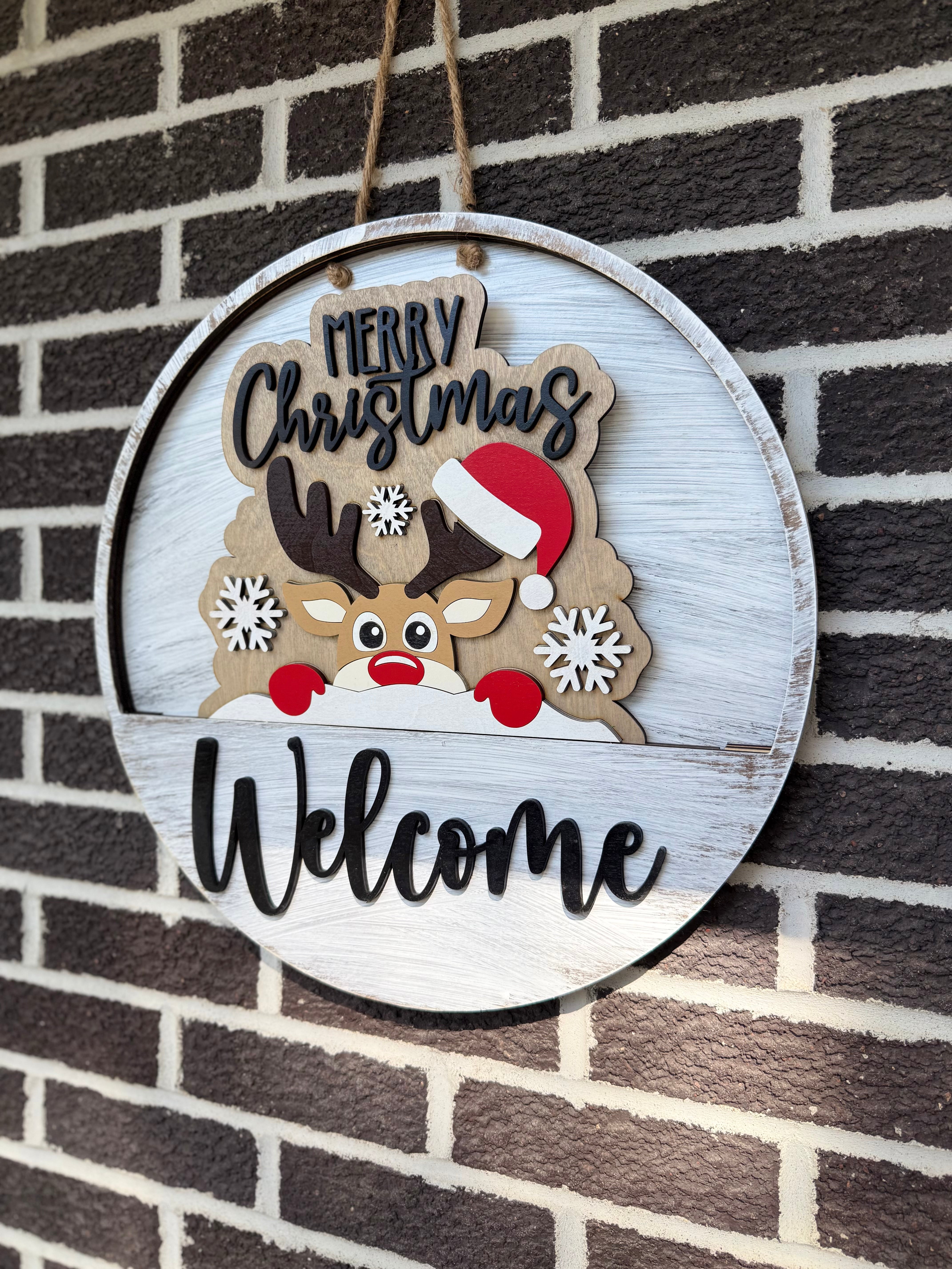 Merry Christmas Reindeer Insert | Christmas | December