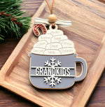 Load image into Gallery viewer, Personalized Family Hot Cocoa Ornament
