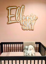 Load image into Gallery viewer, Layered Name Sign for Nursery or Wedding
