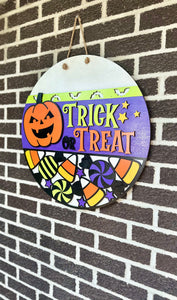 Trick Or Treat Door Hanger