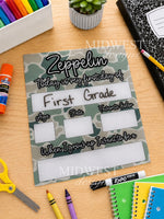 Load image into Gallery viewer, Acrylic Back To School Sign | Dry Erase | Personalized
