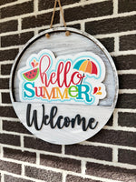 Load image into Gallery viewer, Hello Summer | Watermelon | Umbrella | Summer
