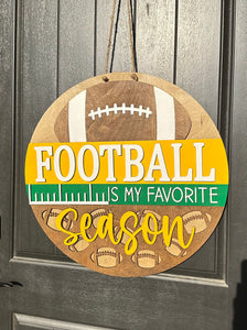 Football Is My Favorite Season Door Hanger