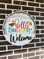 Load image into Gallery viewer, Hello Summer | Watermelon | Umbrella | Summer
