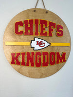 Load image into Gallery viewer, Chiefs Kingdom Door Hanger | KC
