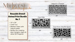 Load image into Gallery viewer, Animal Print Bundle | No. 1 Stencils
