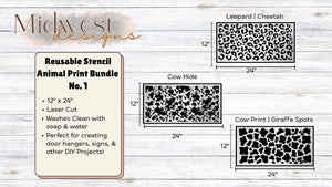 Animal Print Bundle | No. 1 Stencils