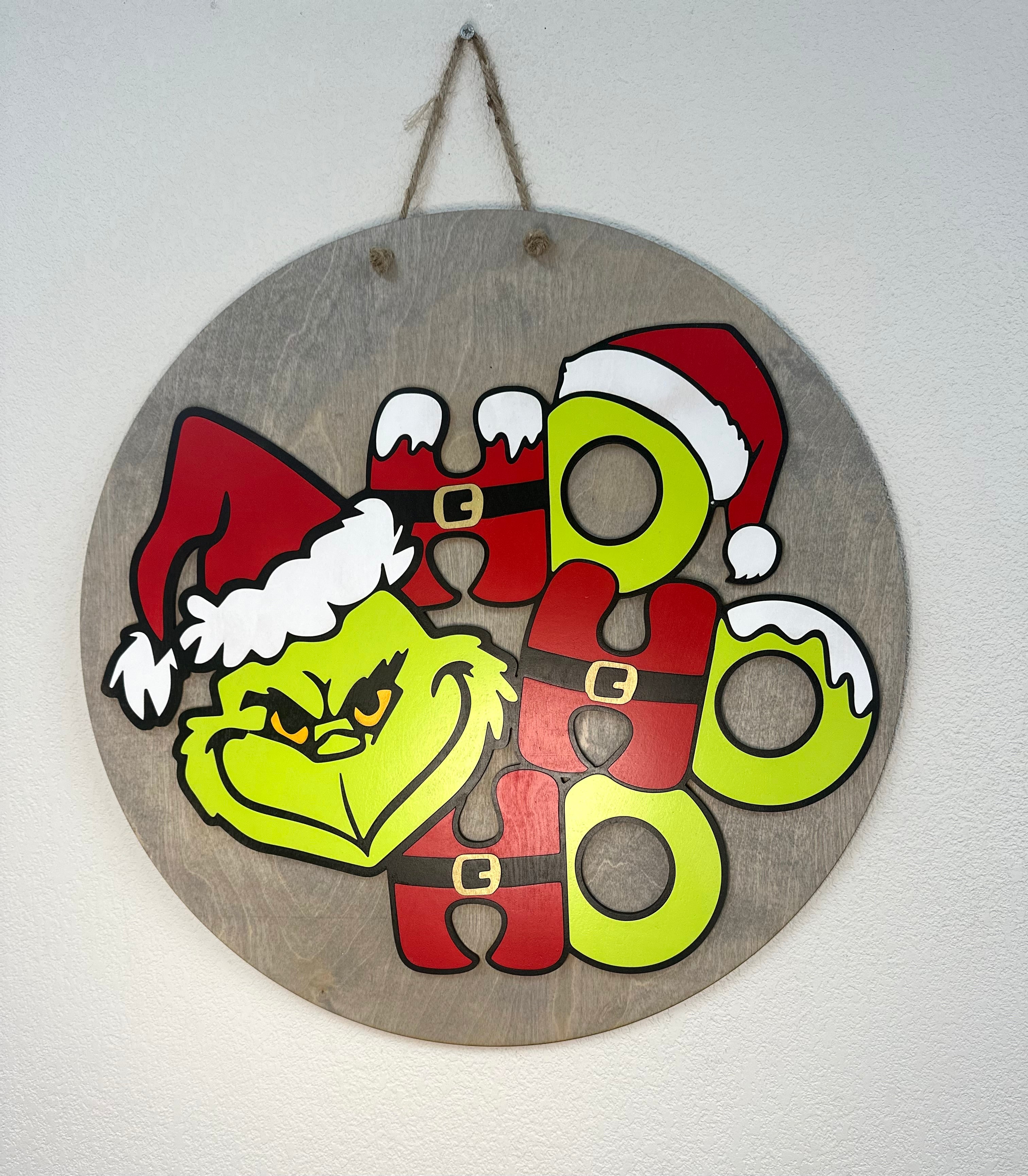 HOHOHO Grinch | Christmas | Door Hanger