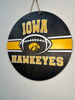 Load image into Gallery viewer, Iowa Hawkeye Football | Door Hanger
