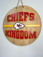 Load image into Gallery viewer, Chiefs Kingdom Door Hanger | KC
