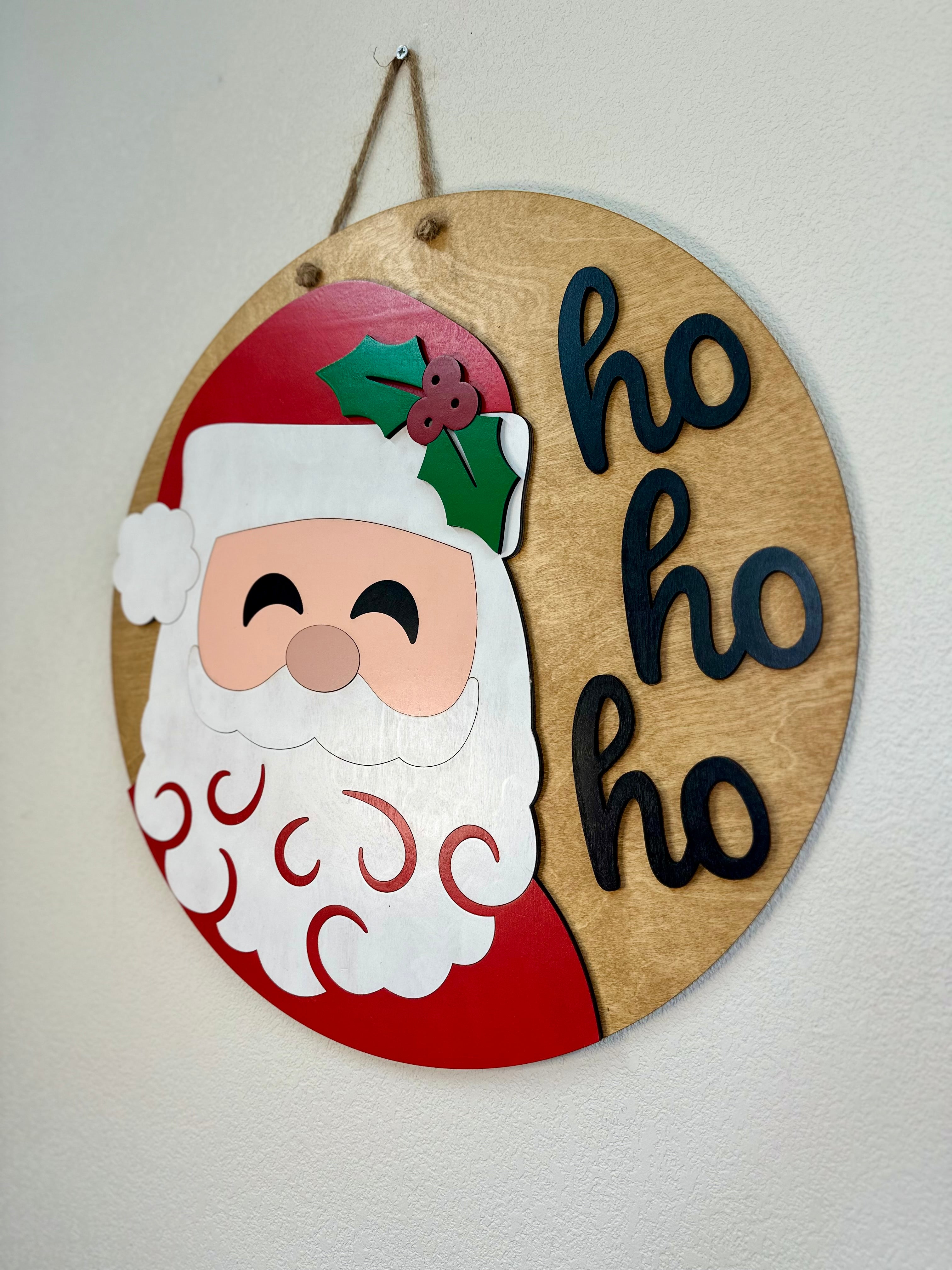 Santa HoHoHo Door Hanger