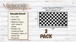 Load image into Gallery viewer, Large Checkered Print Stencils
