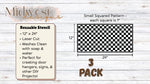 Load image into Gallery viewer, Small Checkered Print Stencils
