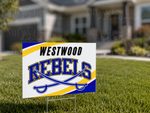 Load image into Gallery viewer, Westwood Football Cheerleaders | Corrugated Yard Signs
