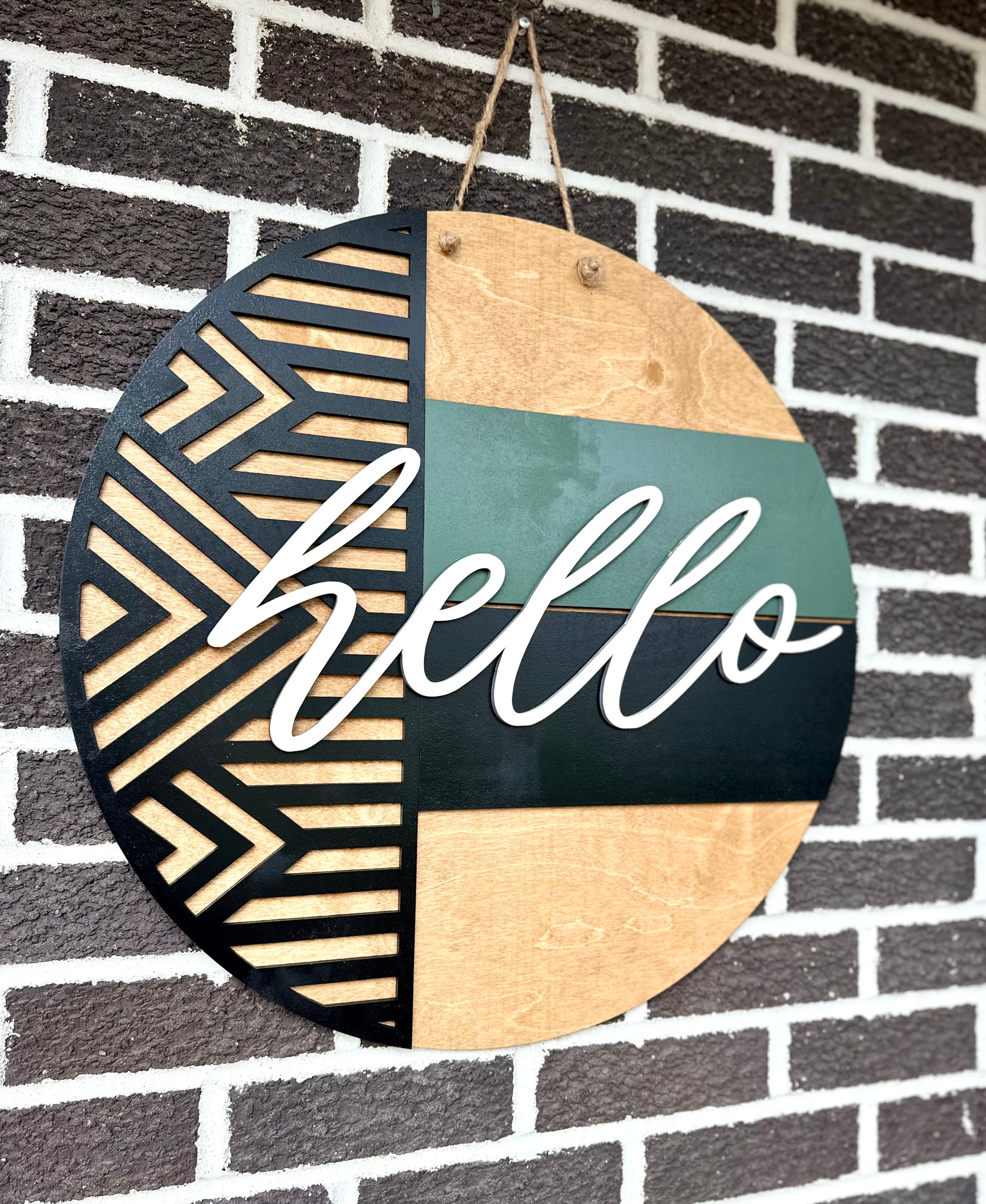 Hello Door Hanger | Boho | Modern