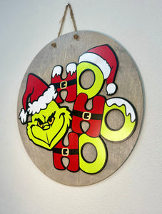 HOHOHO Grinch | Christmas | Door Hanger