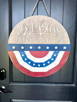 Load image into Gallery viewer, God Bless America | Banner | Door Hanger
