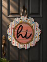 Load image into Gallery viewer, Bow &amp; Bloom Door Hanger

