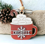 Load image into Gallery viewer, Personalized Family Hot Cocoa Ornament
