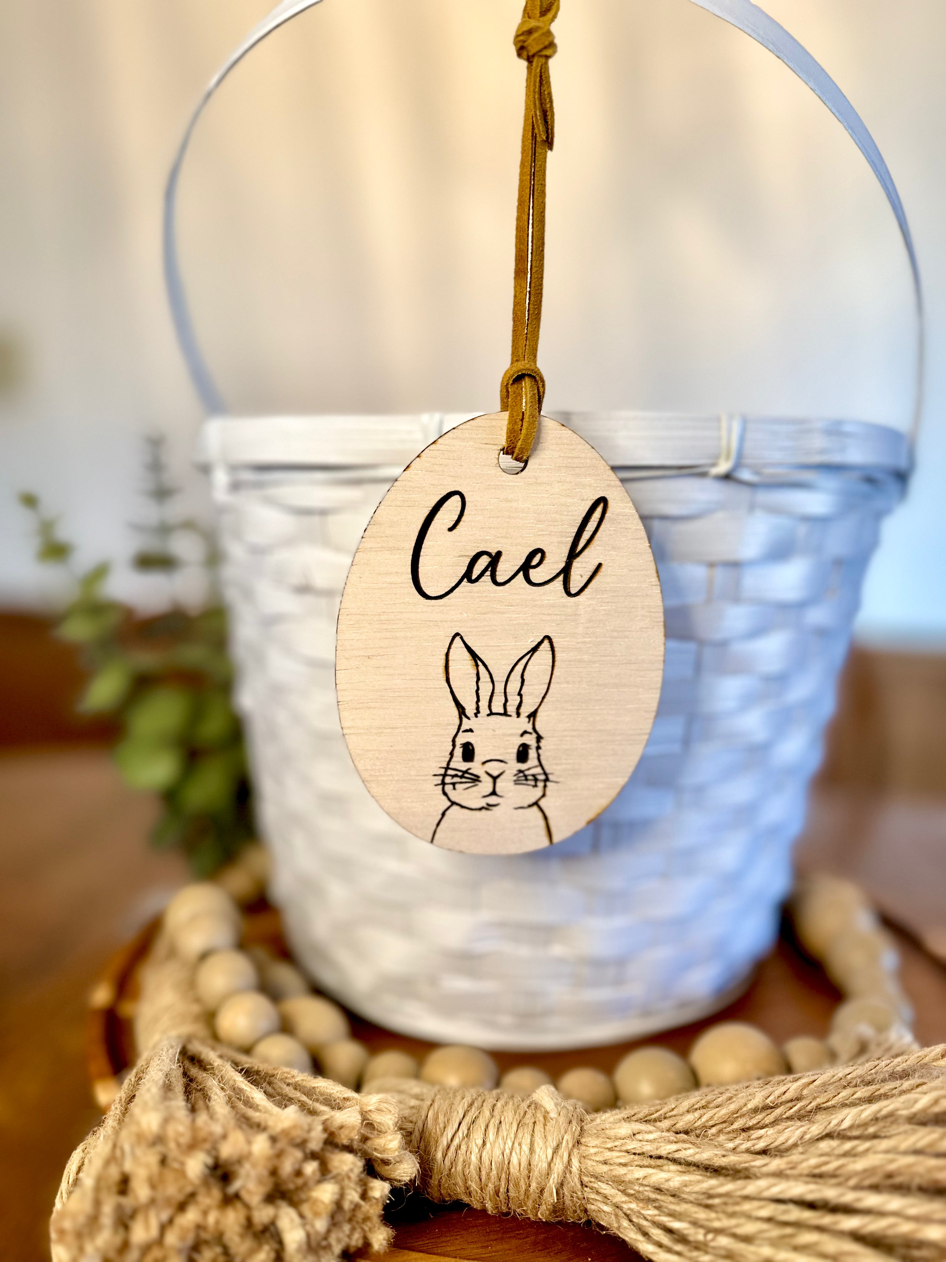 Engraved Easter Basket Name Tags | Egg Tags | Gift Tags