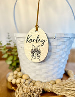 Load image into Gallery viewer, Engraved Easter Basket Name Tags | Egg Tags | Gift Tags
