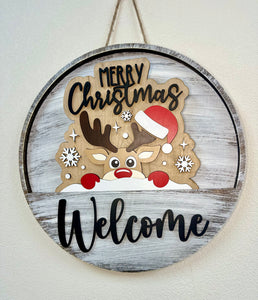 Merry Christmas Reindeer Insert | Christmas | December