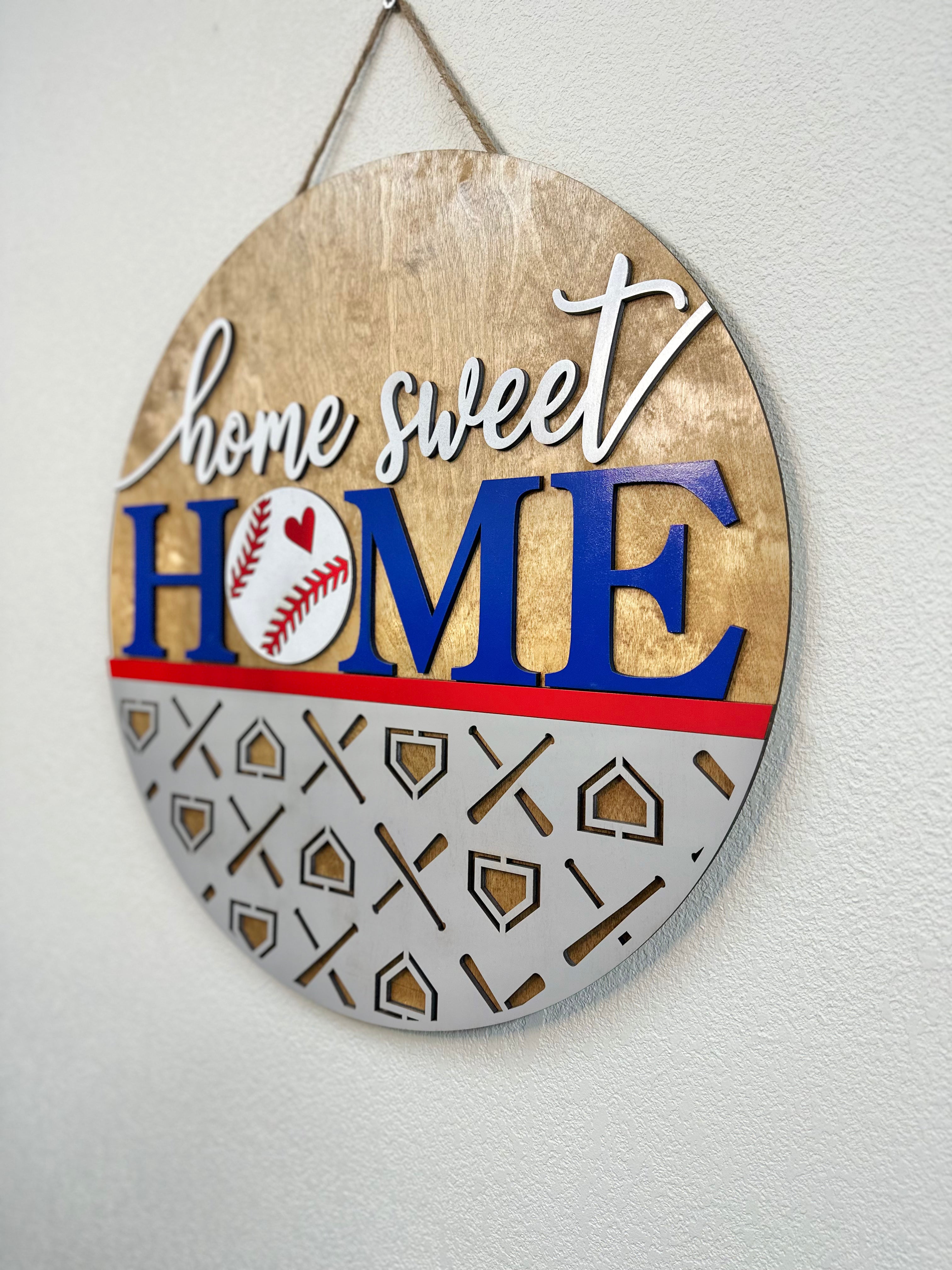 Home Sweet Home | Baseball | Softball | Door Hanger