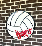 Load image into Gallery viewer, Volleyball Team Logo Door Hanger | CUSTOMIZE TO YOUR TEAM
