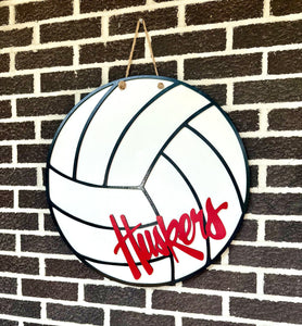 Volleyball Team Logo Door Hanger | CUSTOMIZE TO YOUR TEAM