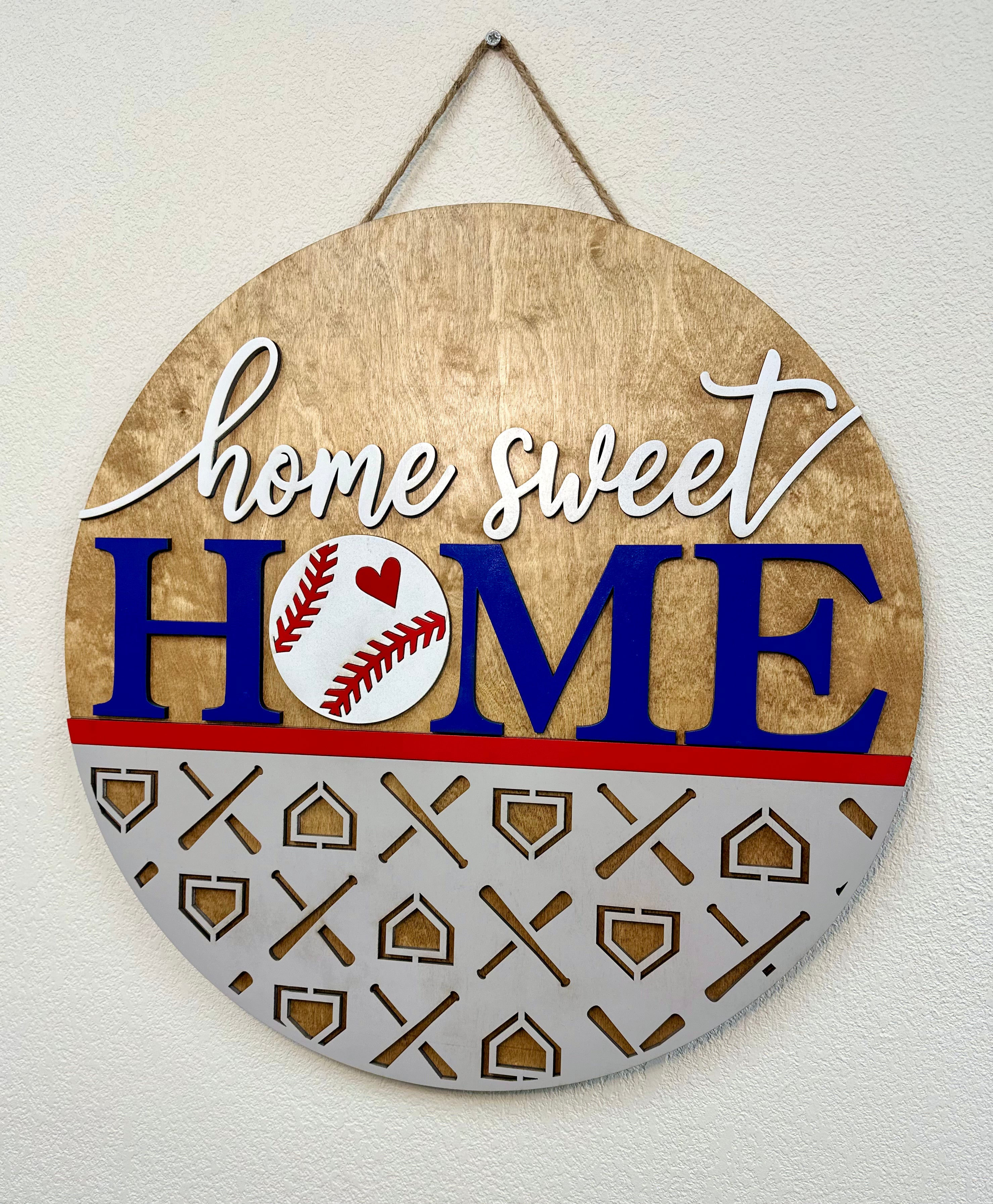 Home Sweet Home | Baseball | Softball | Door Hanger