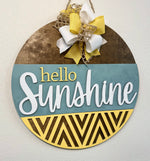 Load image into Gallery viewer, Hello Sunshine | Door Hanger
