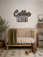 Load image into Gallery viewer, Layered Name Sign for Nursery or Wedding
