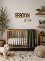 Load image into Gallery viewer, Layered Name Sign for Nursery or Wedding
