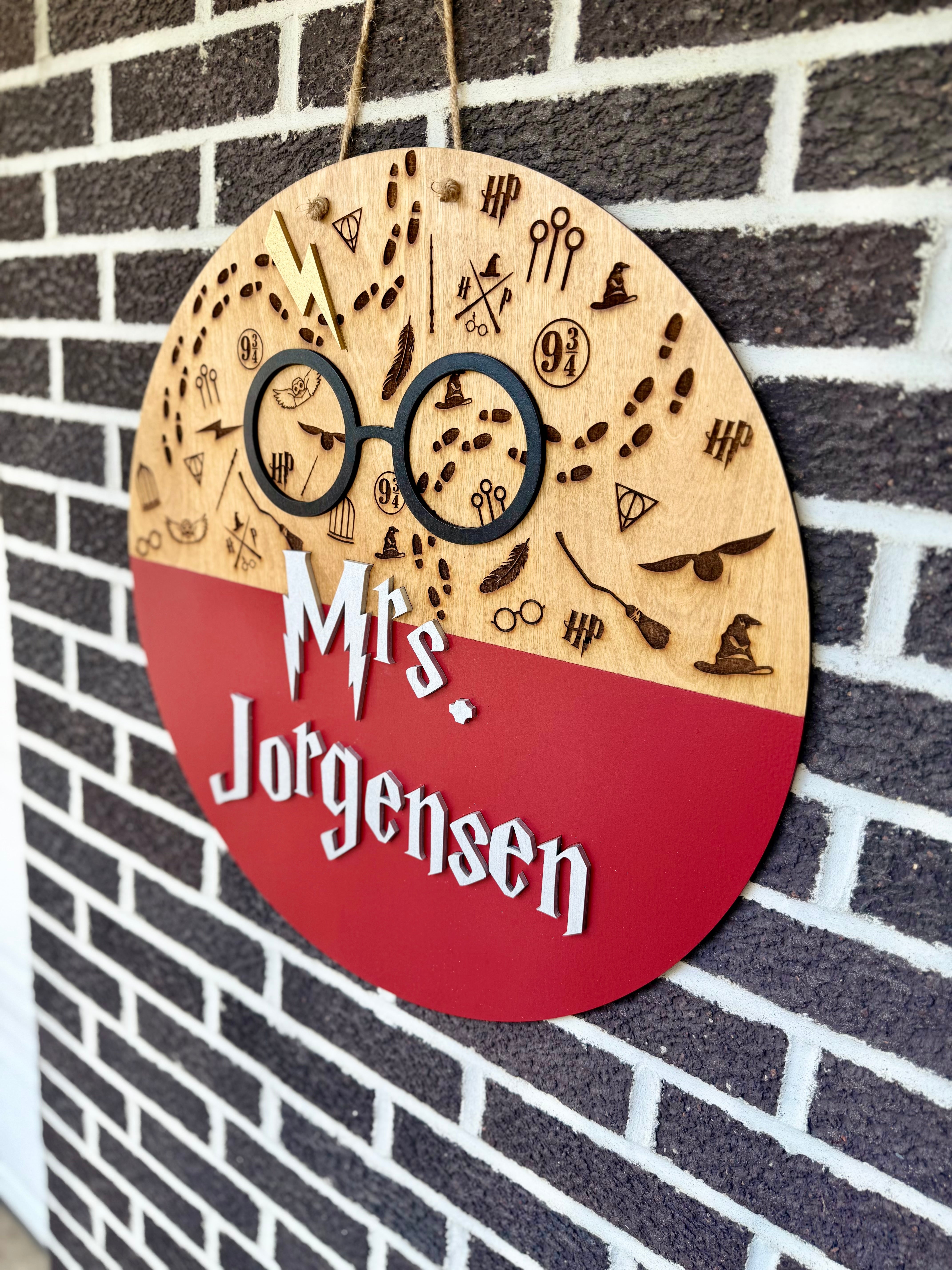 Harry Potter | Teacher | Classroom | Personalized | Door Hanger