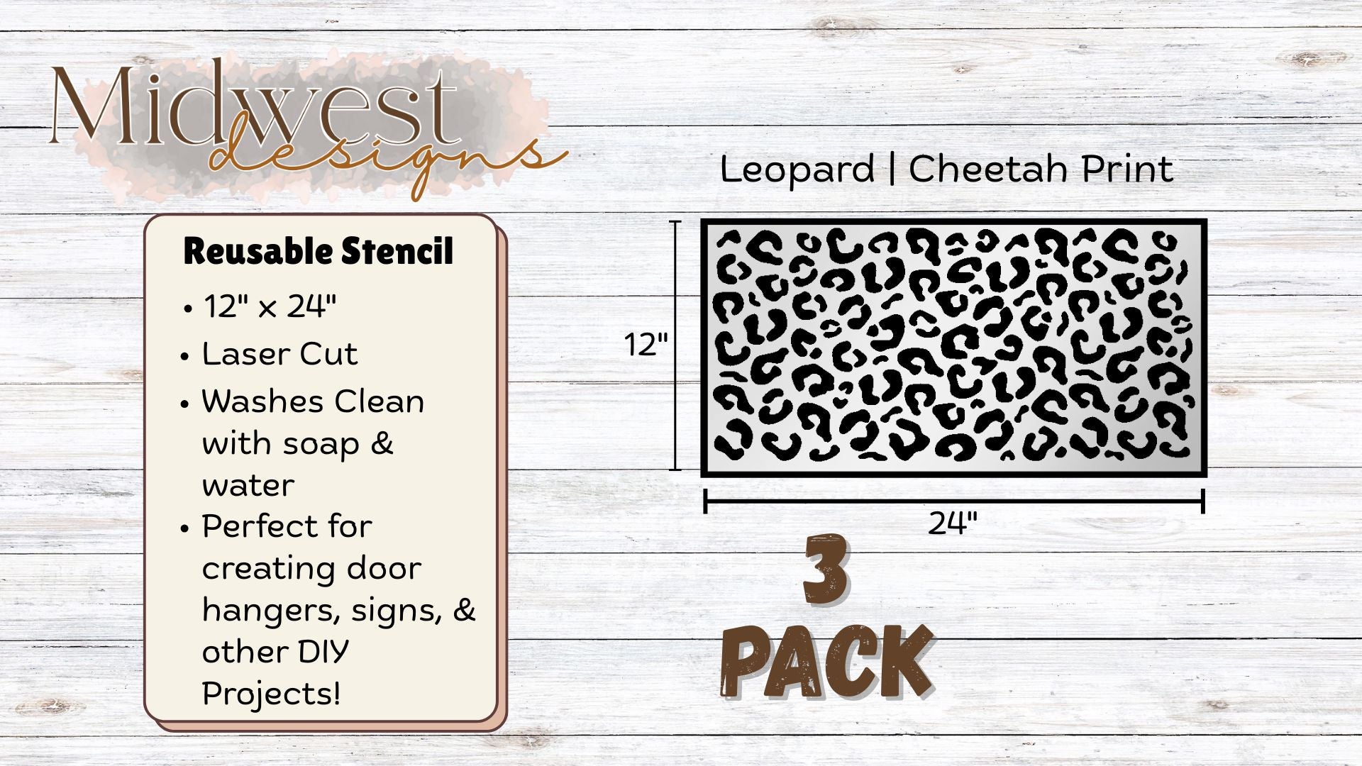 Leopard/Cheetah Print Stencils