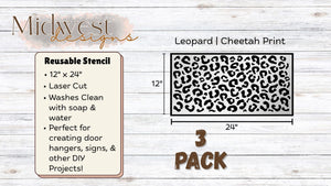 Leopard/Cheetah Print Stencils