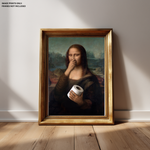 Load image into Gallery viewer, Mona Lisa Funny Bathroom | Canvas Print
