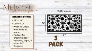 Fallen Leaves Stencils