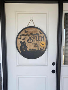 The Family Asylum Door Hanger