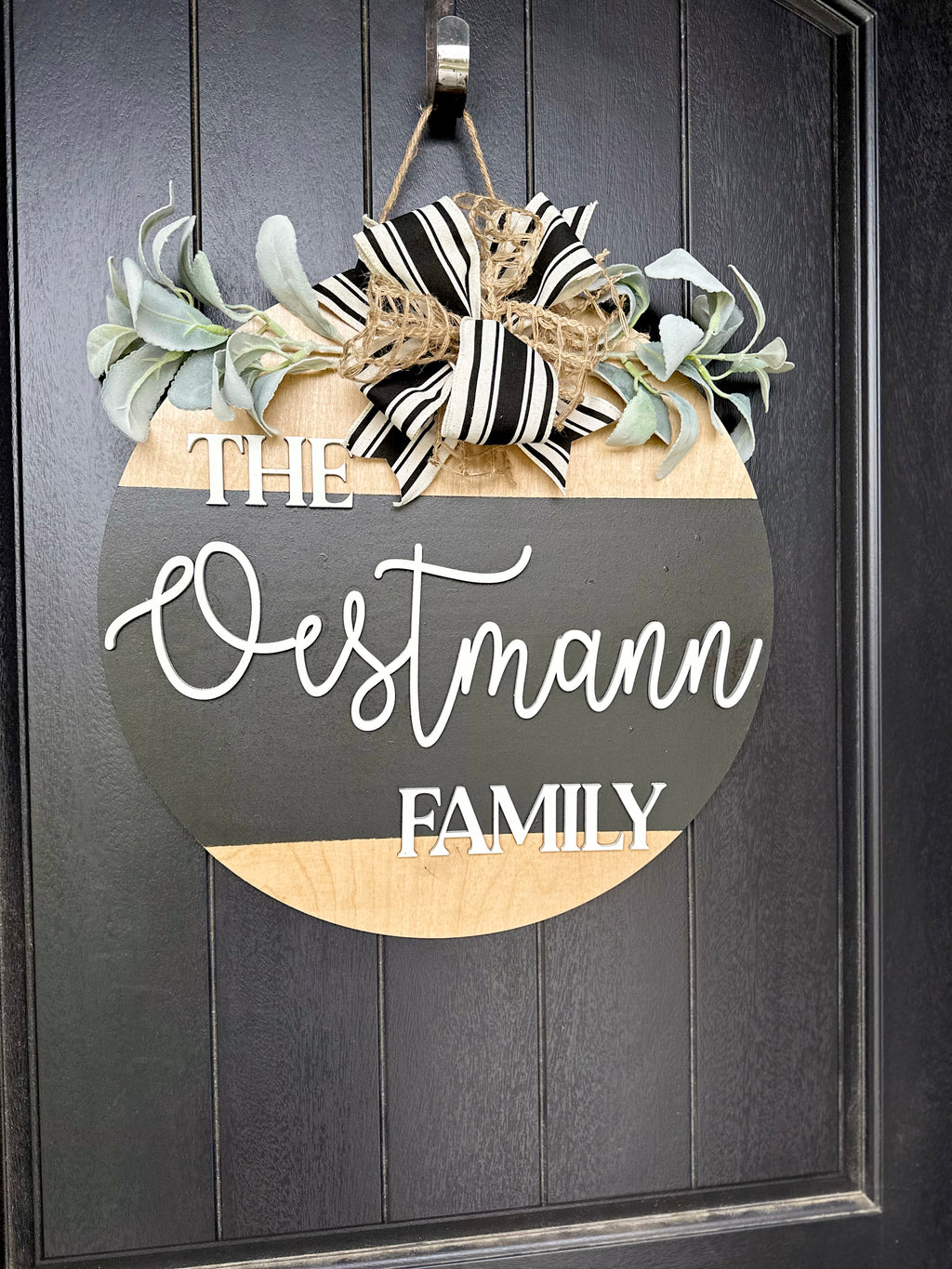 The Family Door Hanger Personalized 