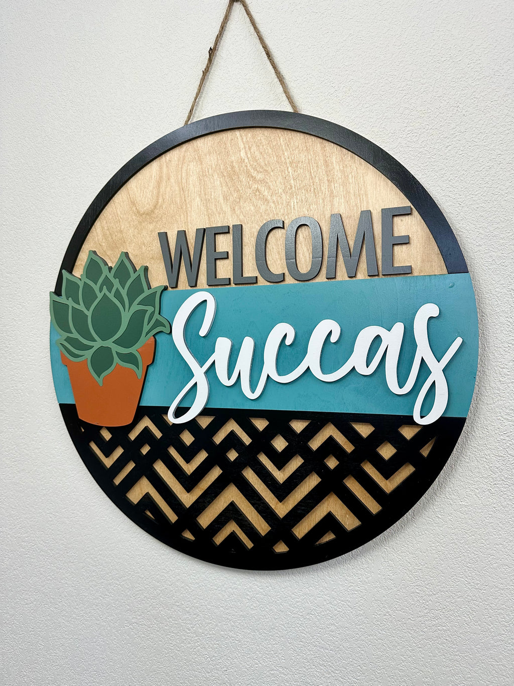 Welcome Succas Door Hanger