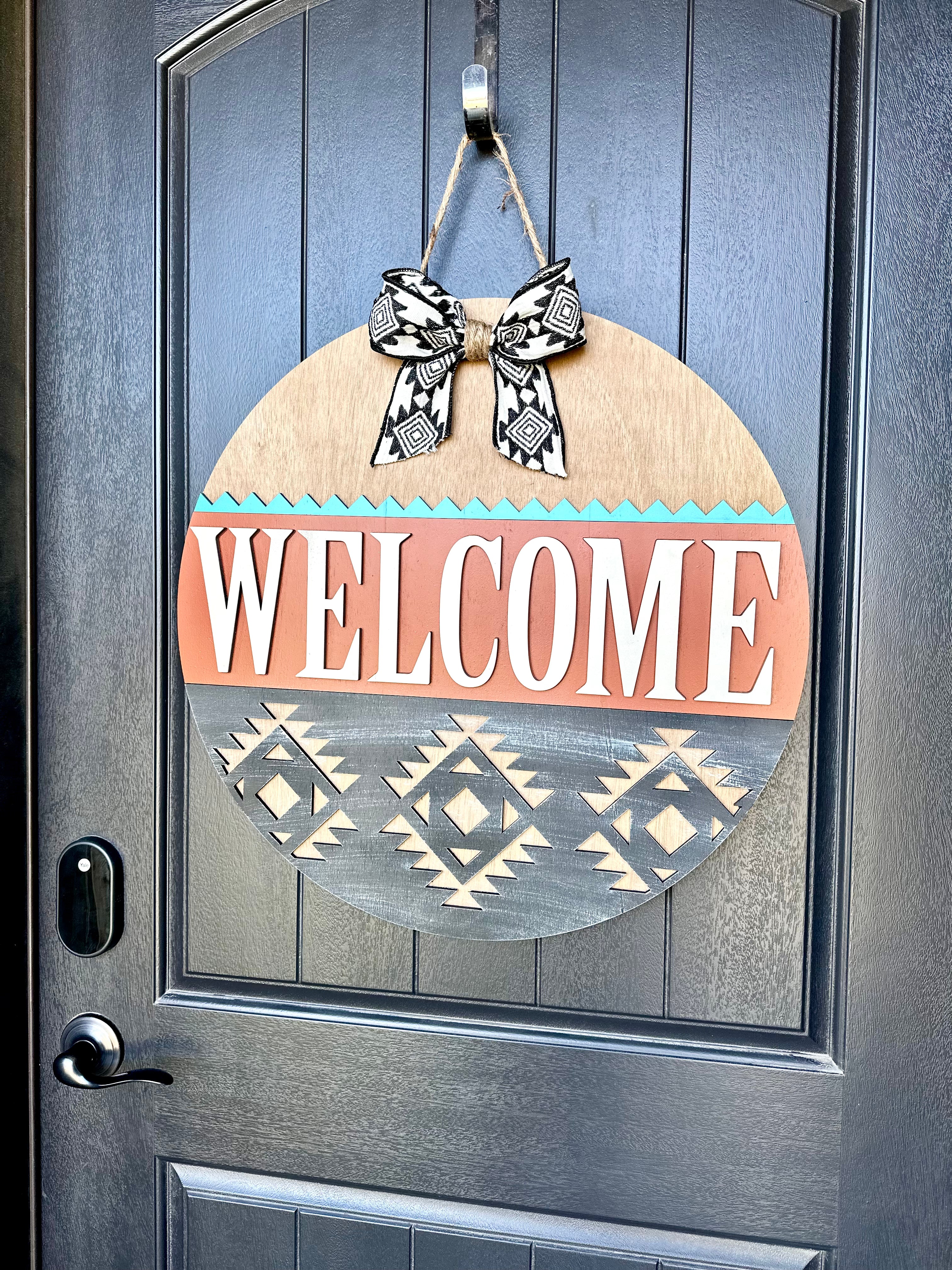 Welcome | Western | Rustic Door Hanger
